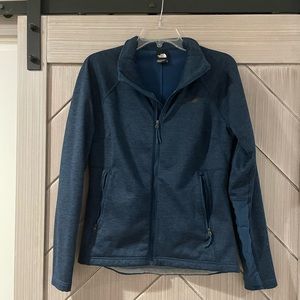 North Face Women’s navy full zip lightweight jacket - size medium